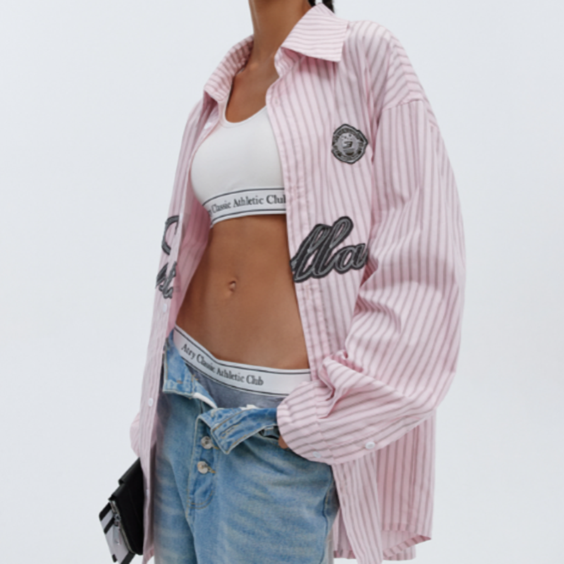 STRIPE LONG SLEEVE SHIRT I-0094