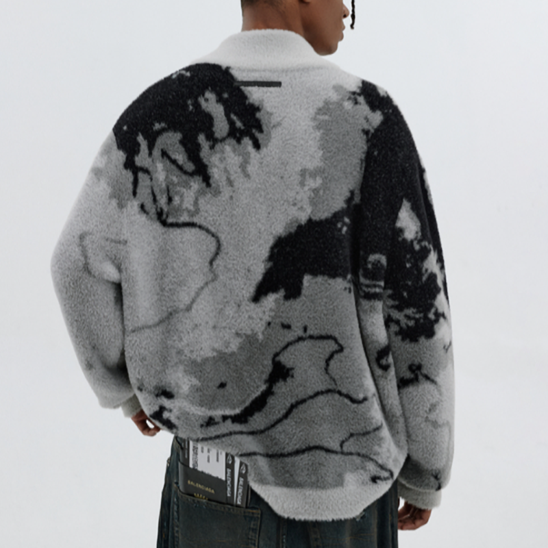 RETRO GRADIENT CARDIGAN JACKET