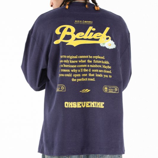 HEAVYWEIGHT COTTON LONG SLEEVE TEE I-0162