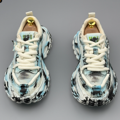 BREATHABLE MESH POP COLOR SHOES I-0223