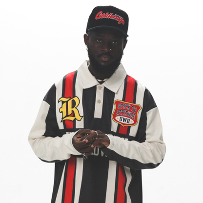 RETRO COLORBLOCK POLO SHIRT I-0003