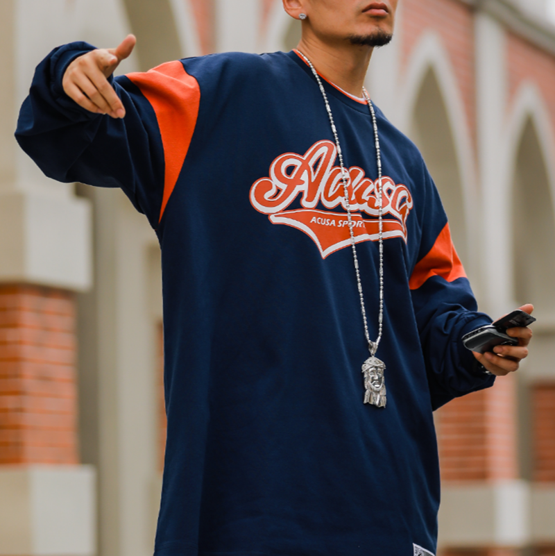 RETRO HIP-HOP COLORBLOCK TEE I-0125