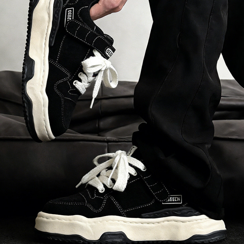 RETRO THICK SOLE CASUAL SHOES I-0241