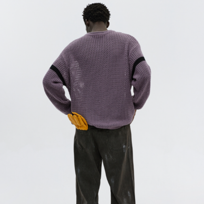 VINTAGE V-NECK KNIT SHIRT I-0069