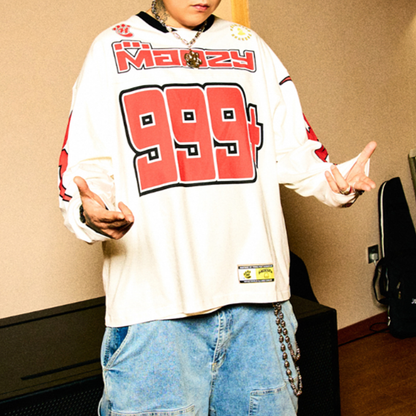 RETRO HOCKEY JERSEY SWEATSHIRT I-0198