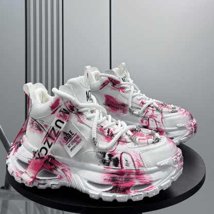 GRAFFITI HIGH-TOP SNEAKERS I-0147