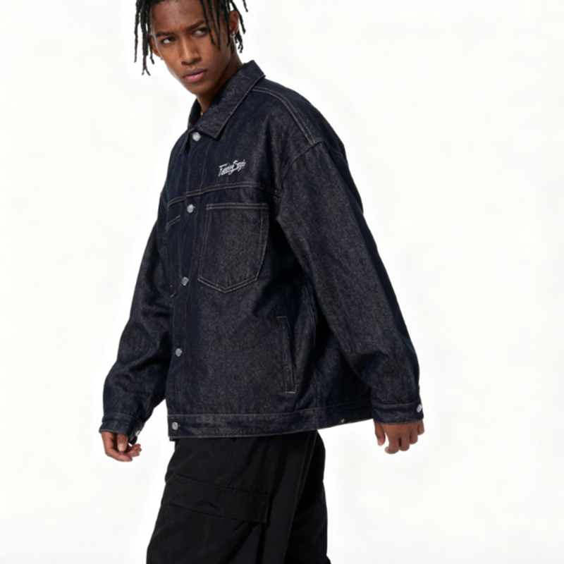 RETRO GRAFFITI DENIM JACKET I-0172