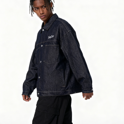 RETRO GRAFFITI DENIM JACKET I-0172