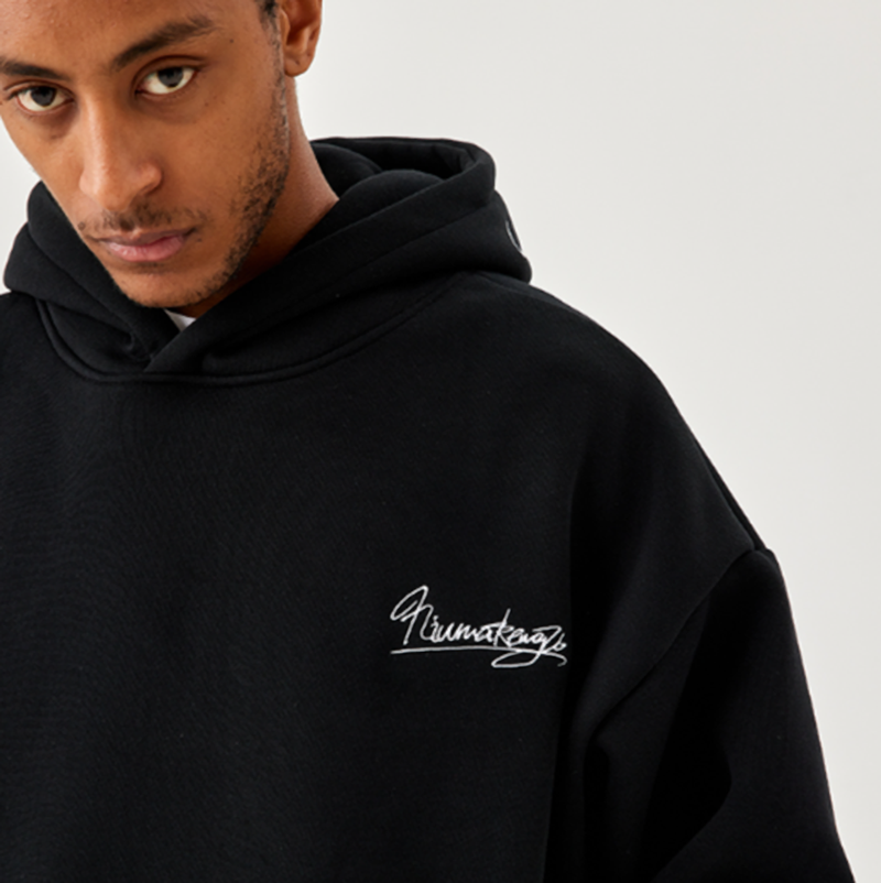 EMBROIDERED HEAVYWEIGHT HOODIE I-0064