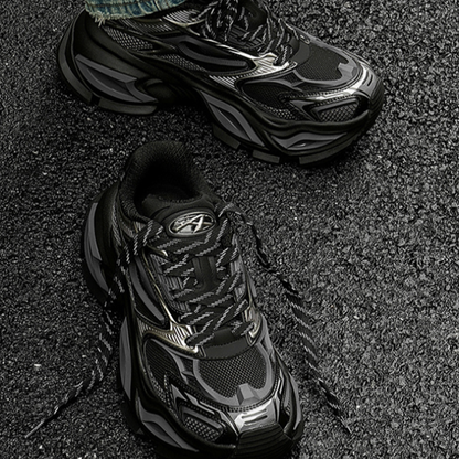 BLACK WARRIOR MESH SNEAKERS I-0038