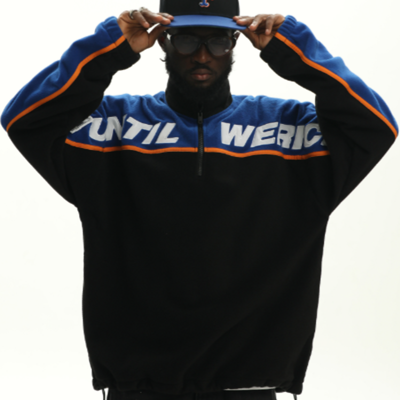 COLORBLOCKED HIP-HOP PULLOVER I-0060