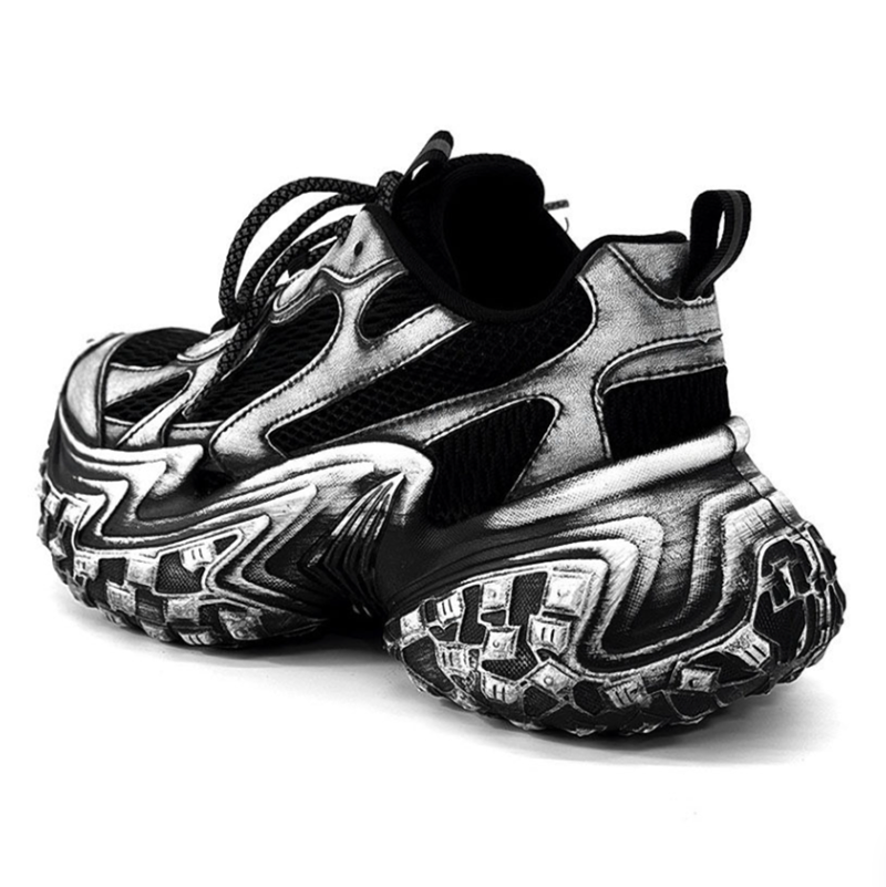 BLACK KNIGHTS THICK SOLE SNEAKERS I-0203