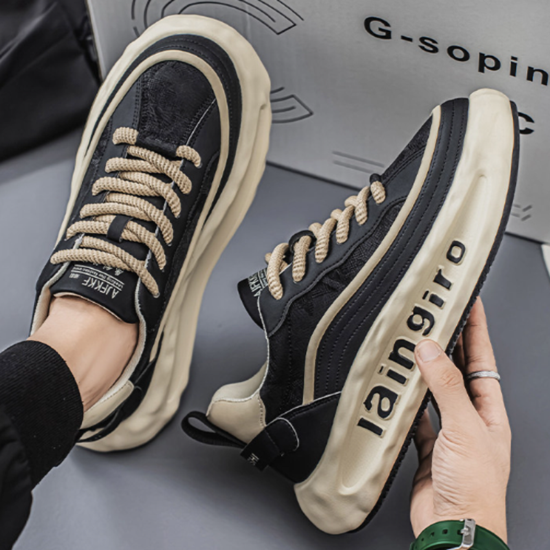 AUTUMN LEATHER DAD SNEAKERS I-0212