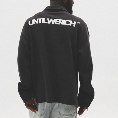 LOOSE HALF-ZIP SWEAT SHIRTI-0010