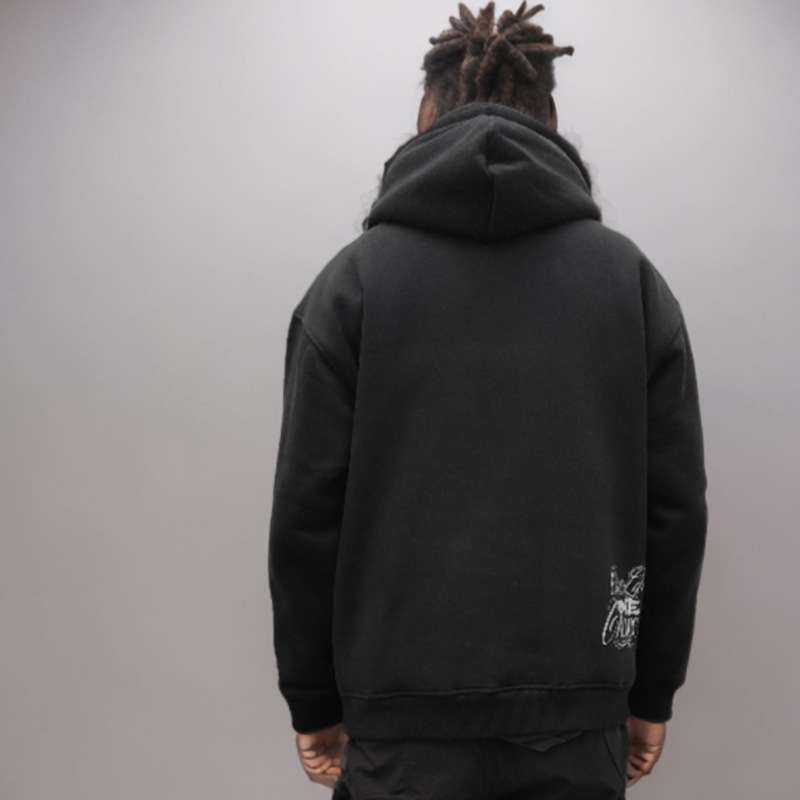 TATTOOED FLORAL HOODIE I-0114