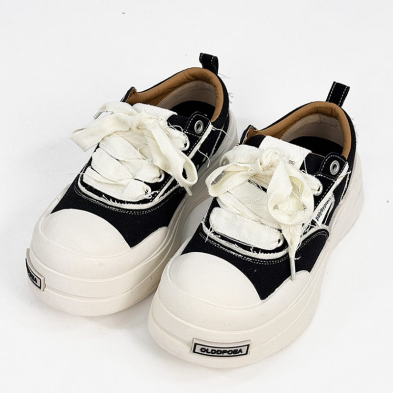 RETRO CANVAS PLATE SHOES I-0228