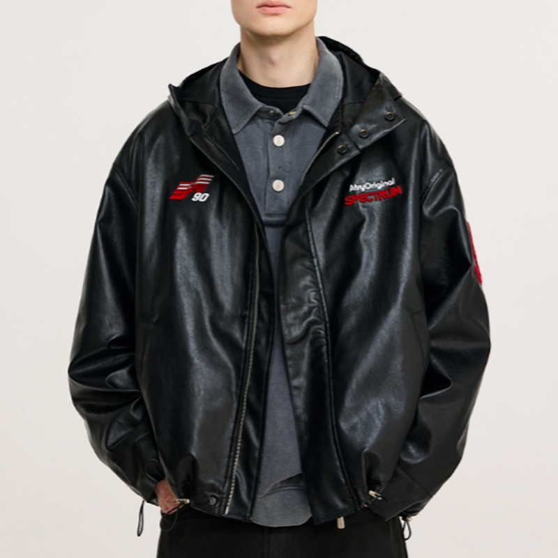 RETRO EMBROIDERED HOODED JACKET I-0076