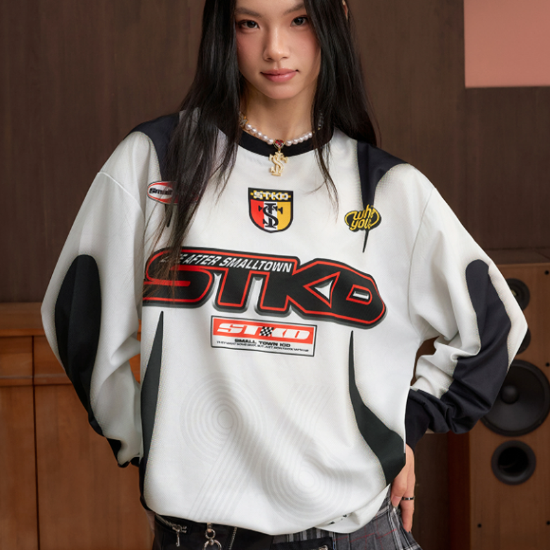 VINTAGE BIKER LONG SLEEVE TEE I-0052