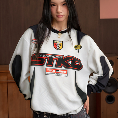 VINTAGE BIKER LONG SLEEVE TEE I-0052