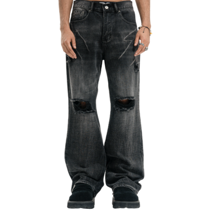 VINTAGE DISTRESSED JEANS I-0017