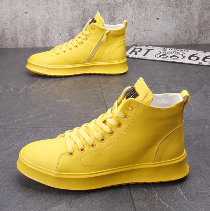 HIGH-TOP LACE-UP SNEAKERS I-0187