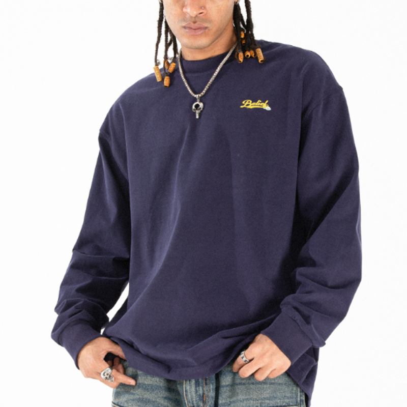 HEAVYWEIGHT COTTON LONG SLEEVE TEE I-0162