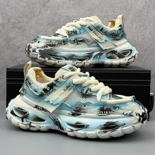 BREATHABLE MESH POP COLOR SHOES I-0223