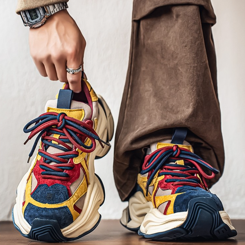 RETRO LUXE CASUAL SNEAKERS I-0217