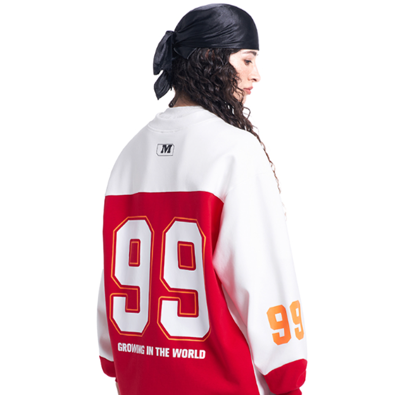 RETRO LETTERED SWEATSHIRT I-0184