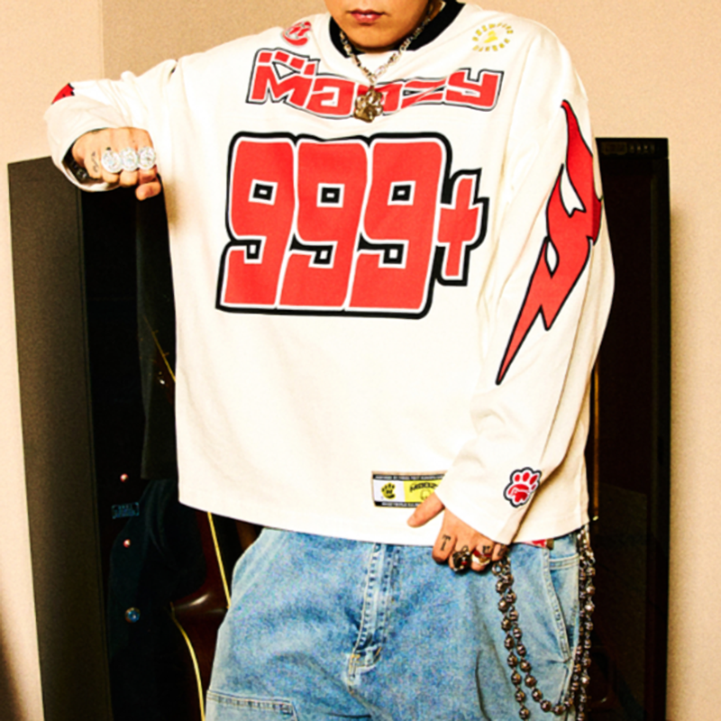 RETRO HOCKEY JERSEY SWEATSHIRT I-0198