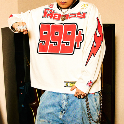 RETRO HOCKEY JERSEY SWEATSHIRT I-0198