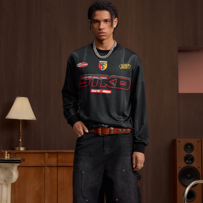 VINTAGE BIKER LONG SLEEVE TEE I-0052