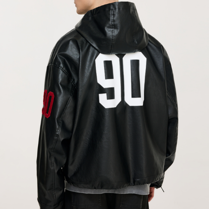 RETRO EMBROIDERED HOODED JACKET I-0076