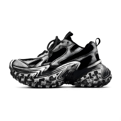 BLACK KNIGHTS THICK SOLE SNEAKERS I-0203