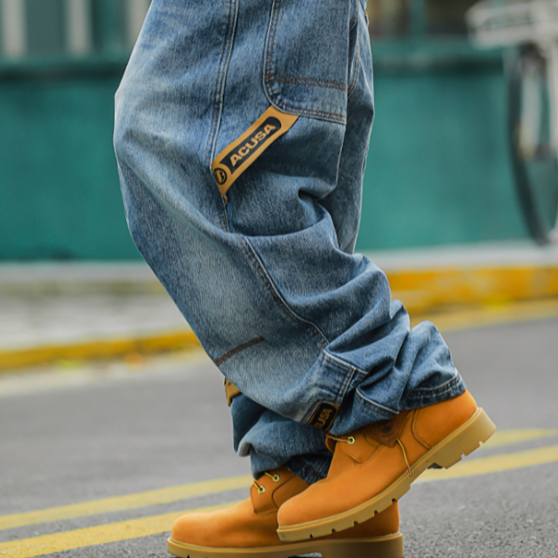 HEAVY WASH HIP-HOP JEANS I-0133