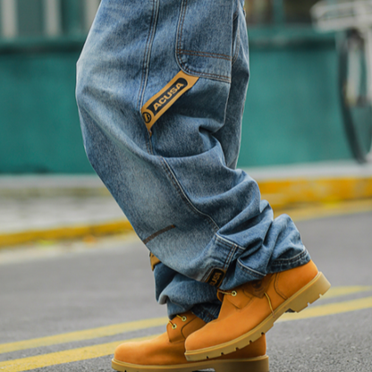 HEAVY WASH HIP-HOP JEANS I-0133