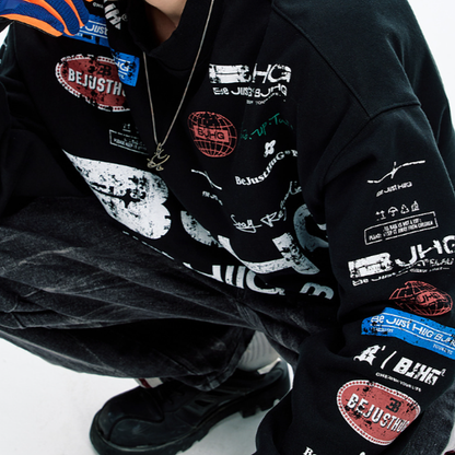 CASUAL OVERSIZED SWEATSHIRT I-0178