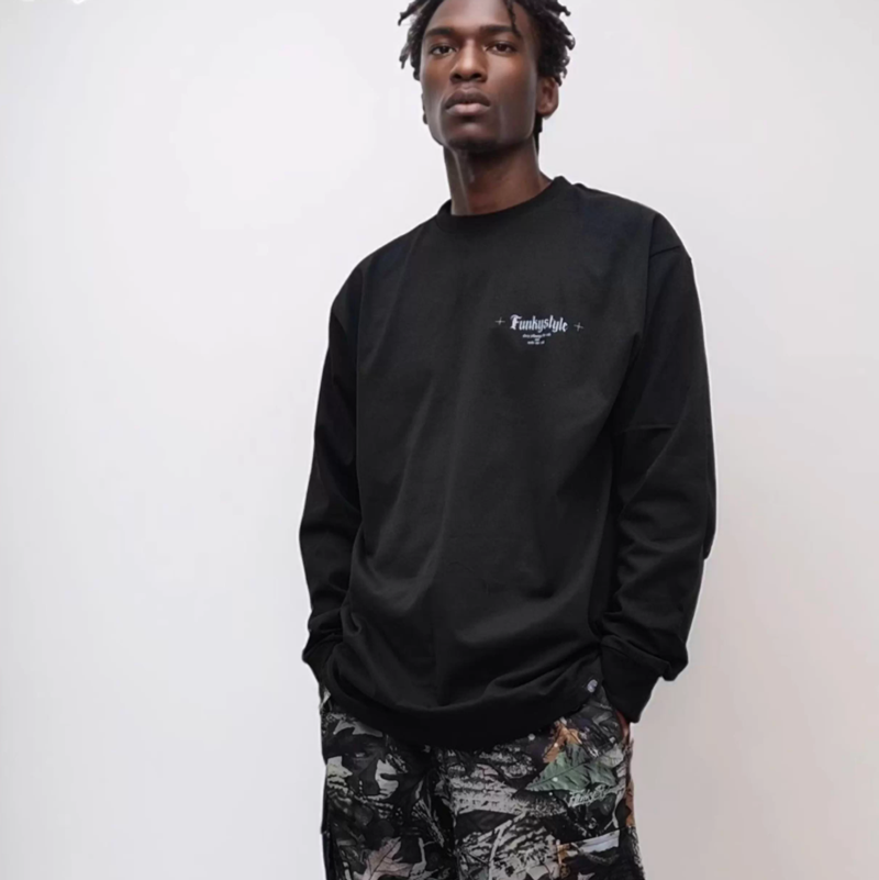 RETRO BBOY OVERSIZED LONG SLEEVE TEE I-0123