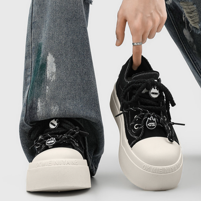 DENIM PLATFORM SNEAKERS I-0247
