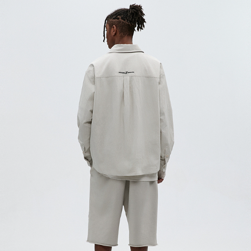 PEPLUM LONG SLEEVE SHIRT I-0093