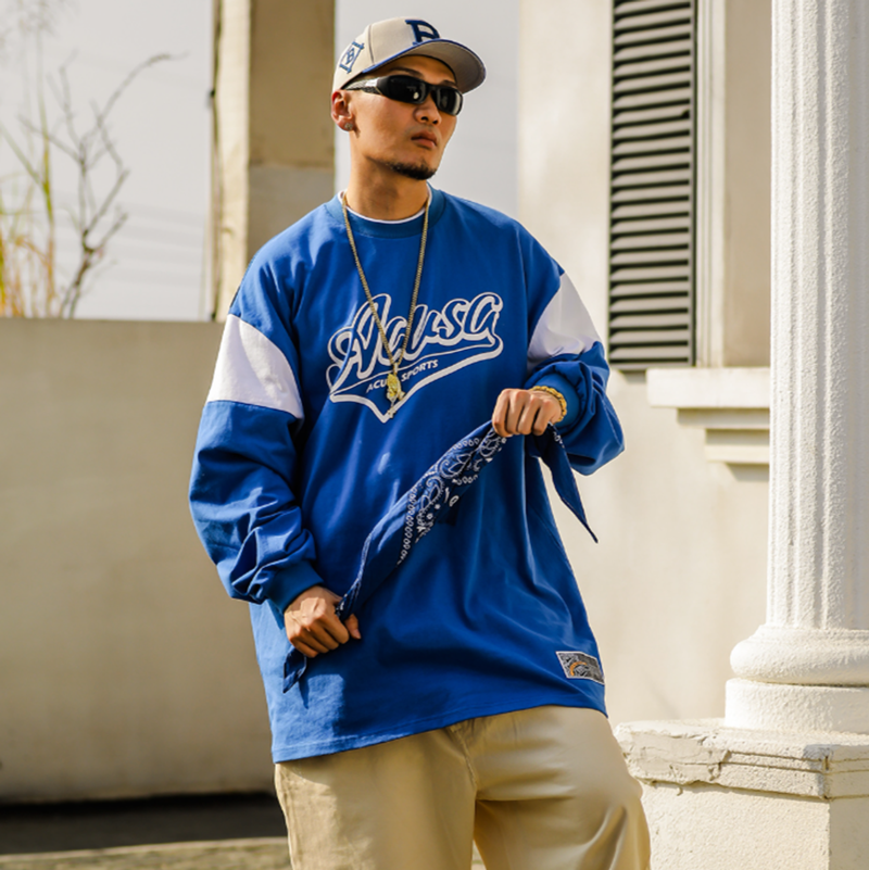 RETRO HIP-HOP COLORBLOCK TEE I-0125