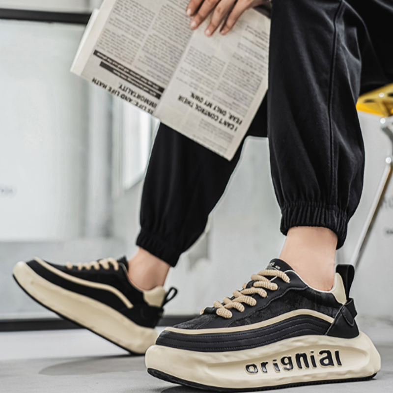 AUTUMN LEATHER DAD SNEAKERS I-0212