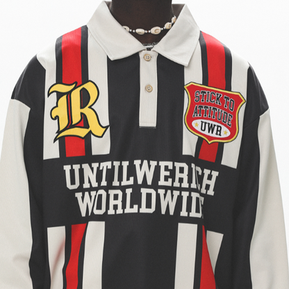 RETRO COLORBLOCK POLO SHIRT I-0003