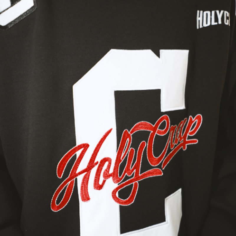 EMBROIDERED HIP HOP SWEATSHIRT I-0196