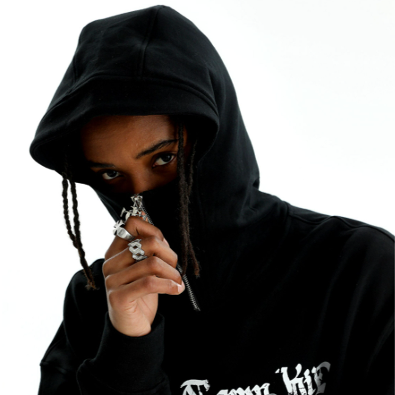 STREET WAVE EMBROIDERED HOODIE I-0048