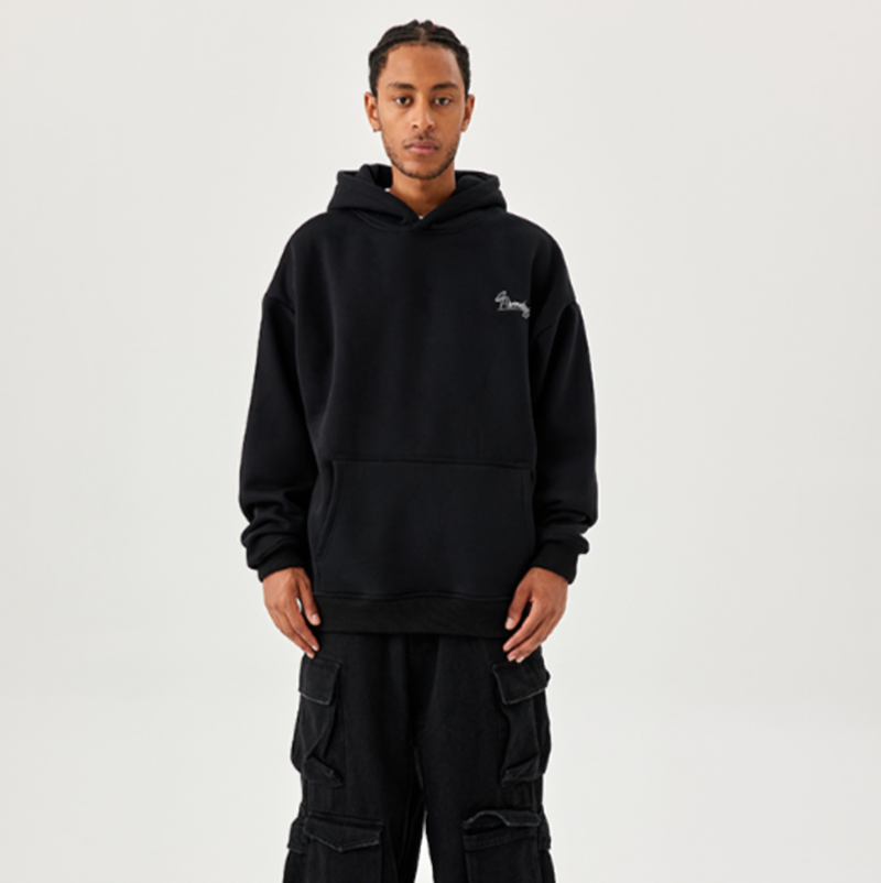 EMBROIDERED HEAVYWEIGHT HOODIE I-0064