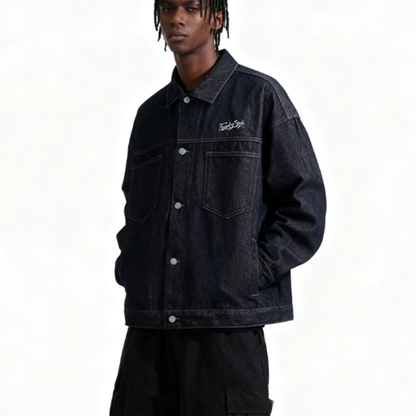 RETRO GRAFFITI DENIM JACKET I-0172