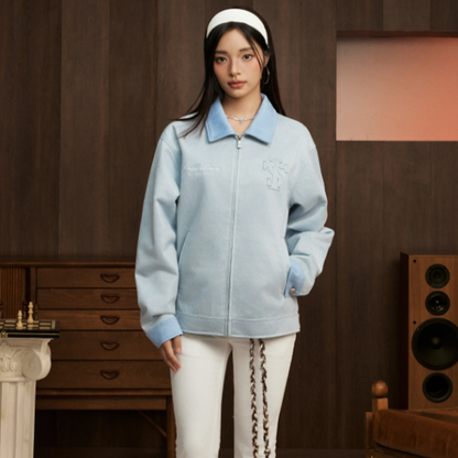 FAUX SUEDE PATCHWORK JACKET I-0051