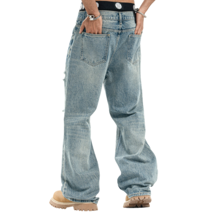 VINTAGE DISTRESSED JEANS I-0017