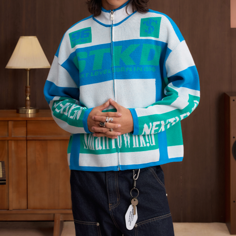 COLORFUL KNIT JACKET FOR ALL I-0054